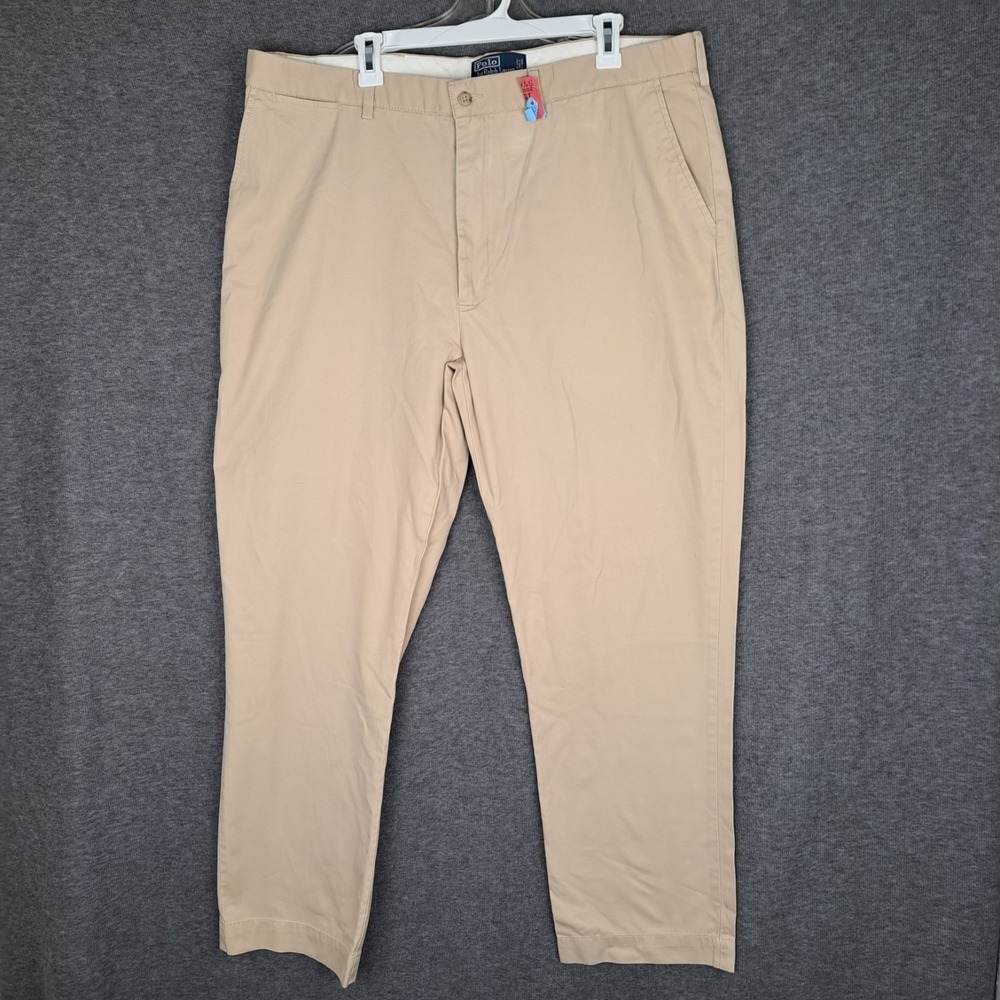 Polo Ralph Lauren Vintage Chino Khaki Tan Pants Preppy Casual Mens Size 40x32